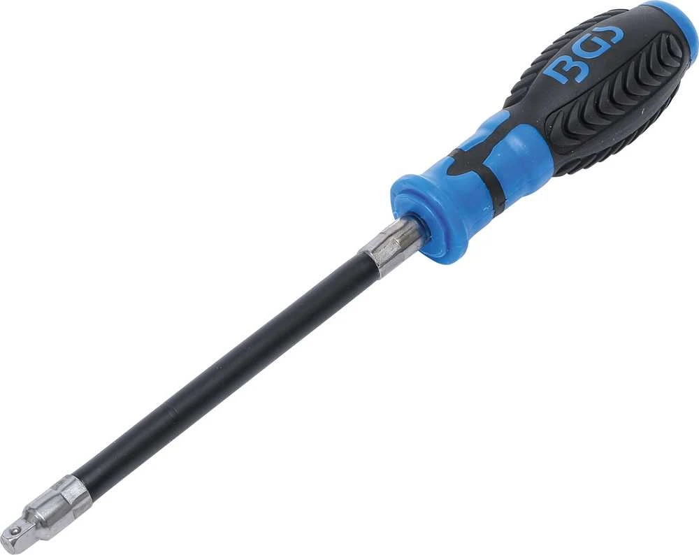 Grąžtas Bgs Technic Atsuktuvas su lanksčia apvalia rankena | išorinis kvadratas 6.3 mm (1/4") (7825)