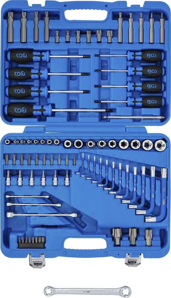 Grąžtas 7849 Raktų rink. Torx 1/4+1/2 84 dalių BGS