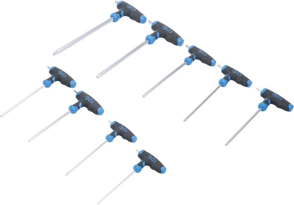 Bgs Technic T rankenos veržliarakčių rinkinys | T-Star (Torx) T10 - T50 | 9 vnt. (8485)