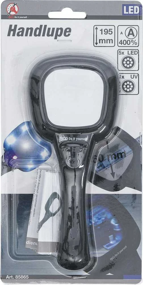 Bgs Technic Didinamasis stiklas / lupa | LED (85865)