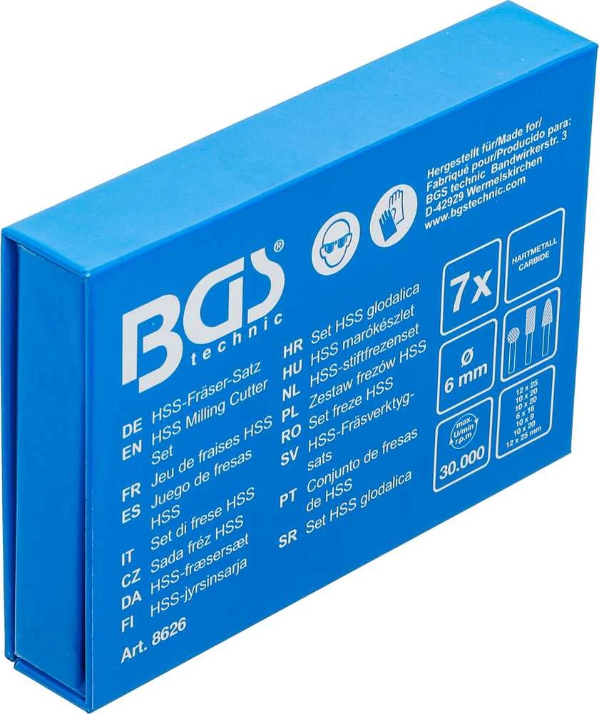 Bgs Technic HSS frezavimo rinkinys | 7 vnt. (8626)