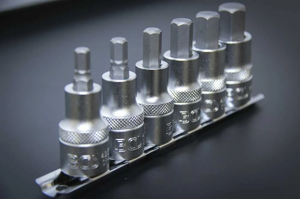 Bgs Technic Įpresuotų antgalių rinkinys | 12,5 mm (1/2") | Hex šešiakampis 6 - 14 mm | 6 vnt. (8887)