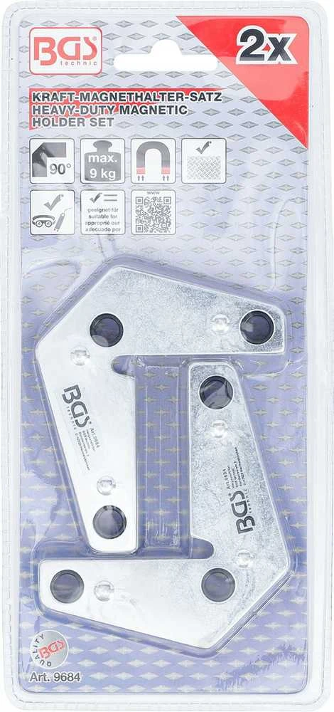 Bgs Technic Magnetinis laikiklis suvirinimo darbams | Tipas L | 2 vnt. (9684)