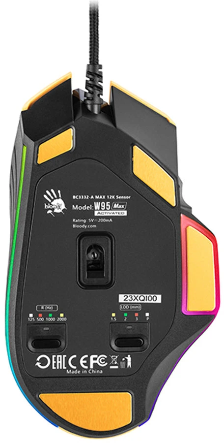 A4Tech pelė Bloody W95Max USB Sports Lime A4TMYS47259