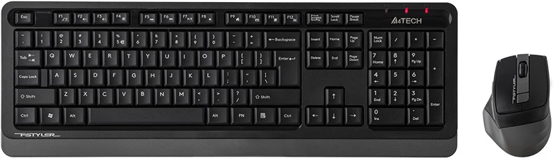 Rinkinys Klaviatūra su pele A4Tech Fstyler FG1035 belaidė juoda