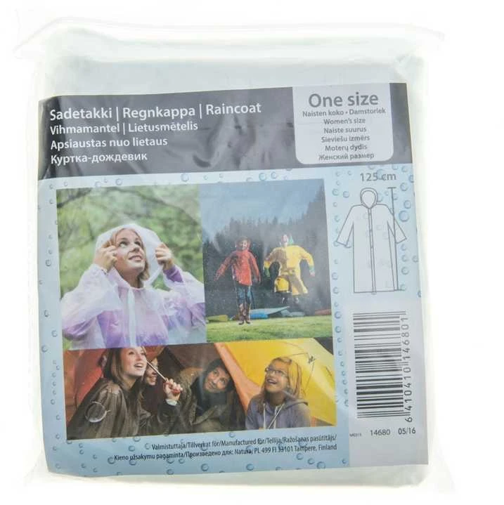 Acces Raincoats Lietpaltis su gobtuvu moterims, 125 cm.