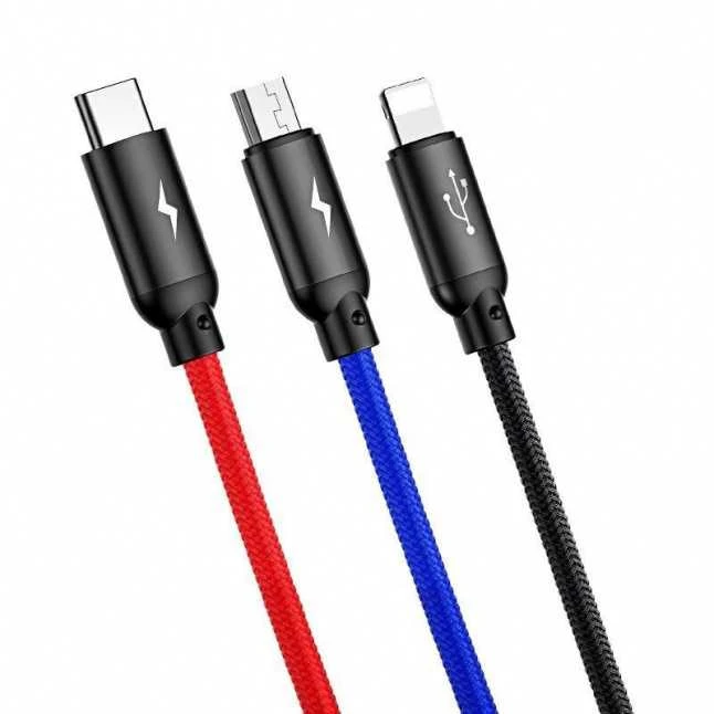 Adapteriai BASEUS USB A tipo M, USB C tipo, Micro, Lightning