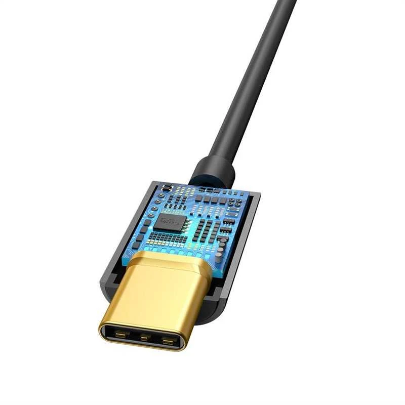 Adapteris Baseus USB-C į 3,5 mm USB C. 3,5 mm 0,05 m juodas