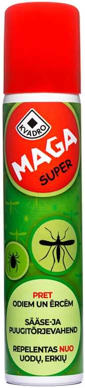 Kvadro Repelentas MAGA Super nuo uodų ir erkių 100ml