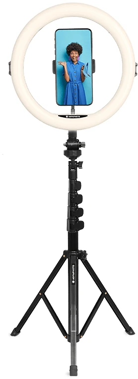 Žibintas AgfaPhoto LED šviesos žiedas 11 + Tripod + Pilot