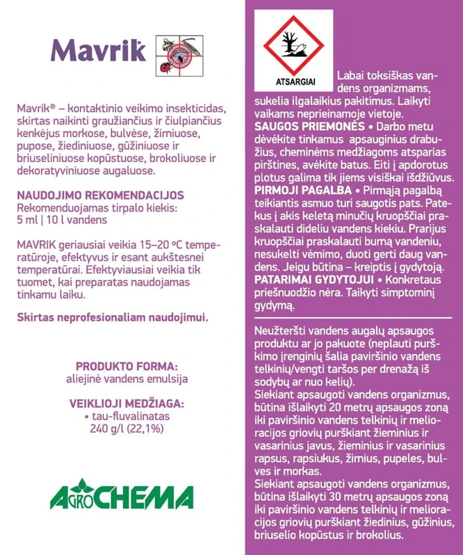 Agrochema Sumin D.Czabańska, W. Czabański i Wspólnicy S Insektycyd MAVRIK 5 ML