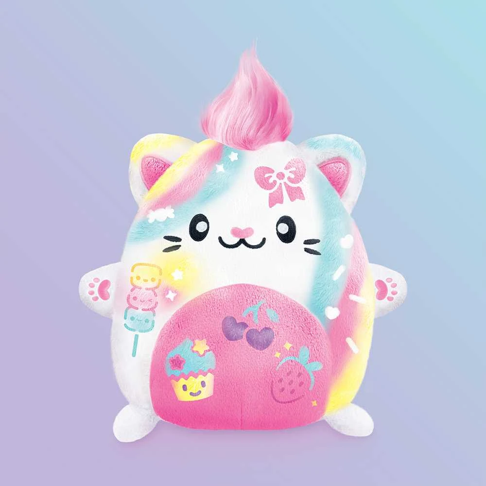 AIRBRUSH PLUSH Rinkinys su aerografu „Kawaii Kitty", 25 cm