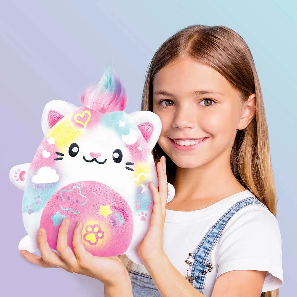 AIRBRUSH PLUSH Rinkinys su aerografu „Kawaii Kitty", 25 cm