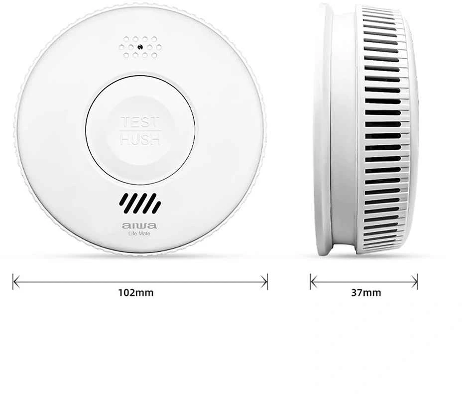 Aiwa S100A-AA ANZEN S1 Smoke Detector, Baltas