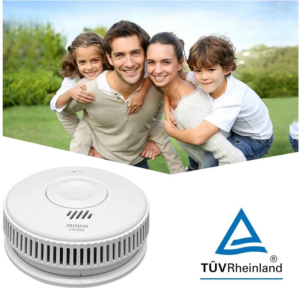 Aiwa S100A-AA ANZEN S1 Smoke Detector, Baltas
