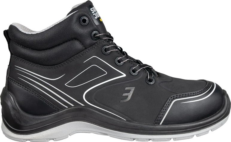 Aizsargapavi vīriešu Safety Jogger Flow mid, ar stulmu, bez siltinājuma, melna krās., 43 dydis