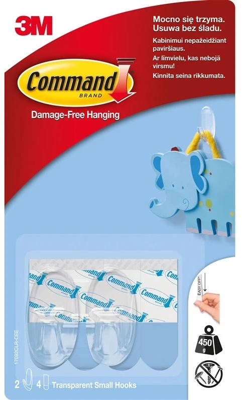 3M Klijuojamieji kabliukai „COMMAND“; 2 vnt.