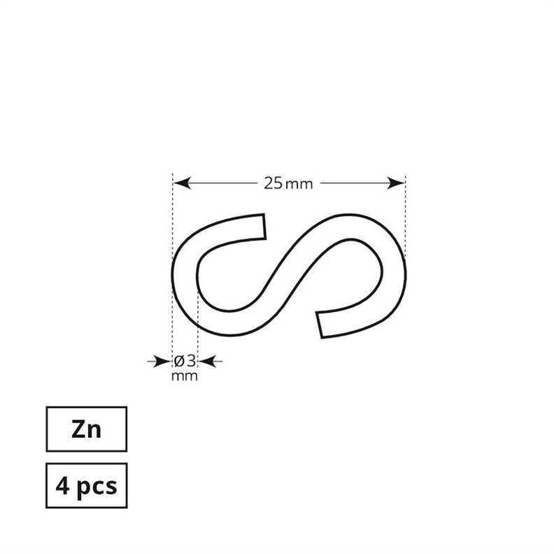 Haushalt Makeup Revolution HOOK 3 MM S SHAPED ZN 4DD