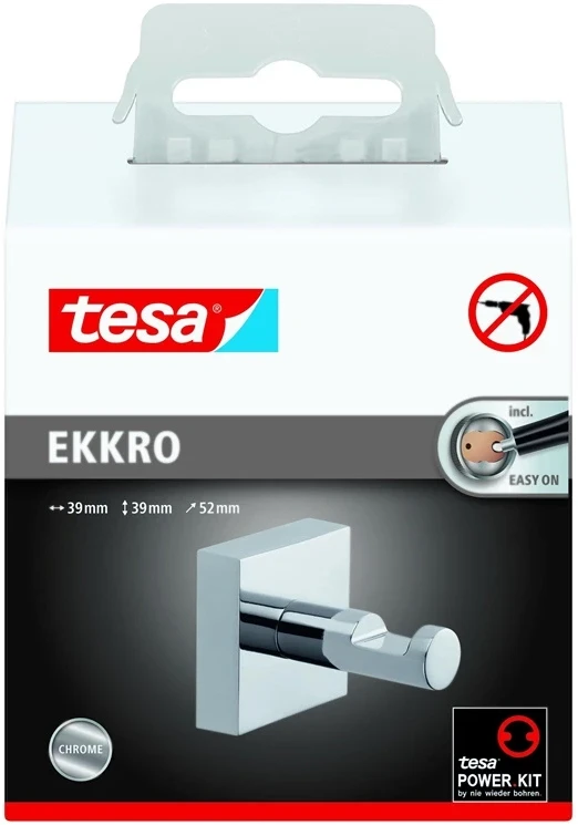 Āķis Tesa, 52 mm x 39 mm x 39 mm, hroma