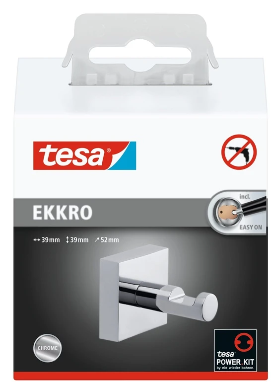 Āķis Tesa, 52 mm x 39 mm x 39 mm, hroma