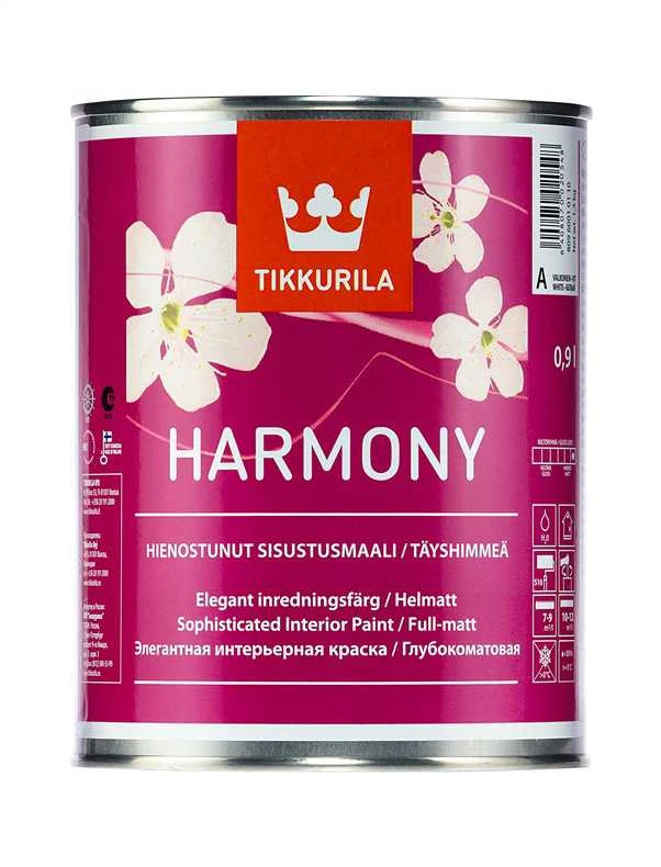 Akriliniai dažai Tikkurila Harmony, balta sp., 0.9 l