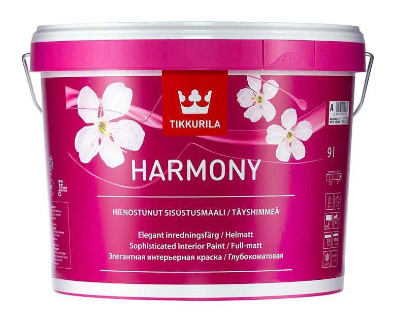 Akriliniai dažai Tikkurila Harmony, balta sp., 9 l