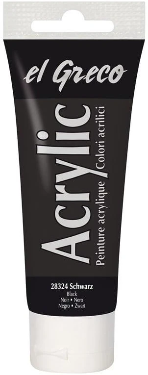 Akriliniai dažai C. KREUL 28324, 75 ml, juodi