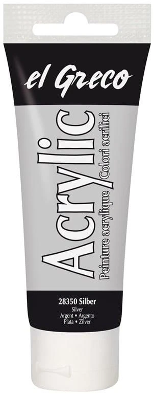 Akriliniai dažai C. KREUL 28350, 75 ml, sidabriniai