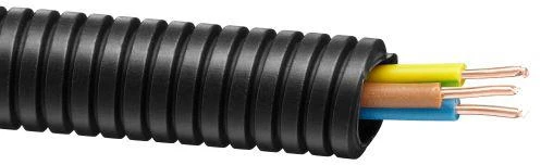 Aks_Zielonka Kabelis 3x2.5 mm² gofruotame vamzdyje RKGS 20, 25 m