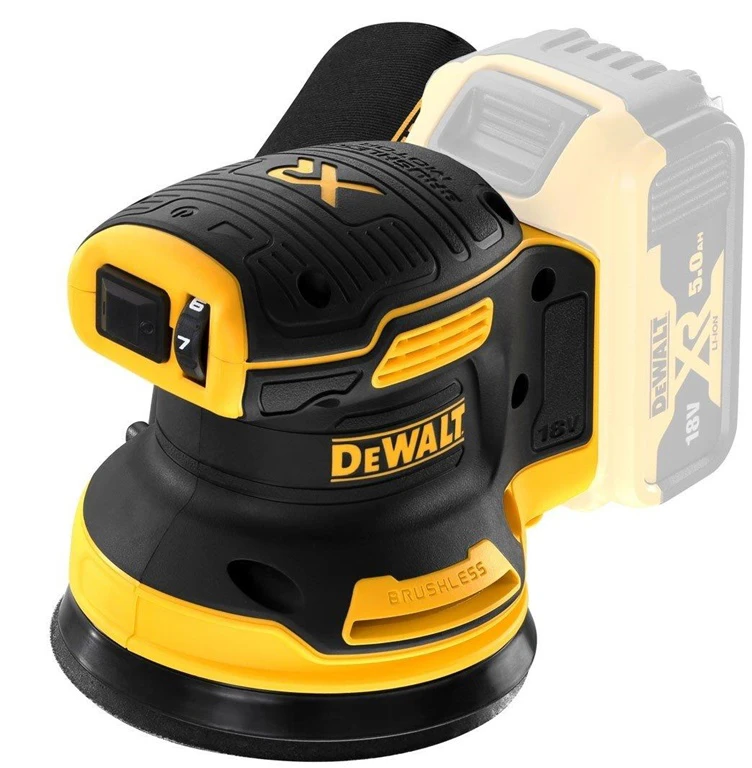 Akumulatora ekscentriskā slīpmašīna Dewalt DCW210N, 18 V
