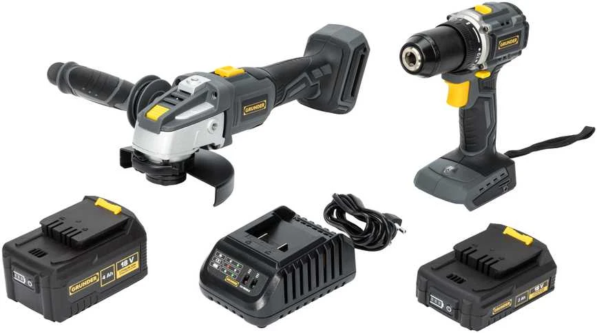 Grąžtas Carruzzo Tool Set 18V BL 2+4AH