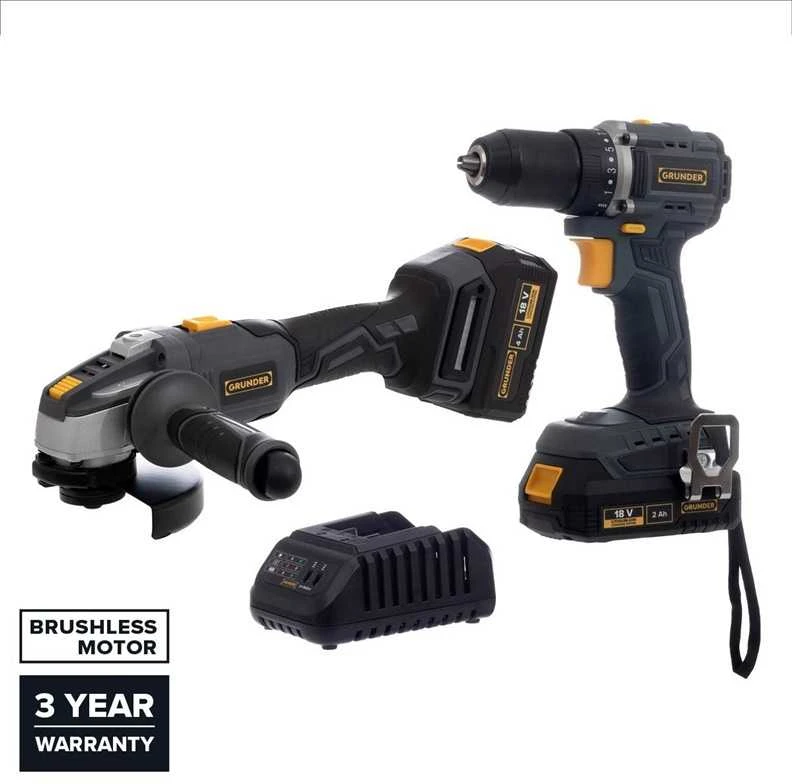 Grąžtas Carruzzo Tool Set 18V BL 2+4AH