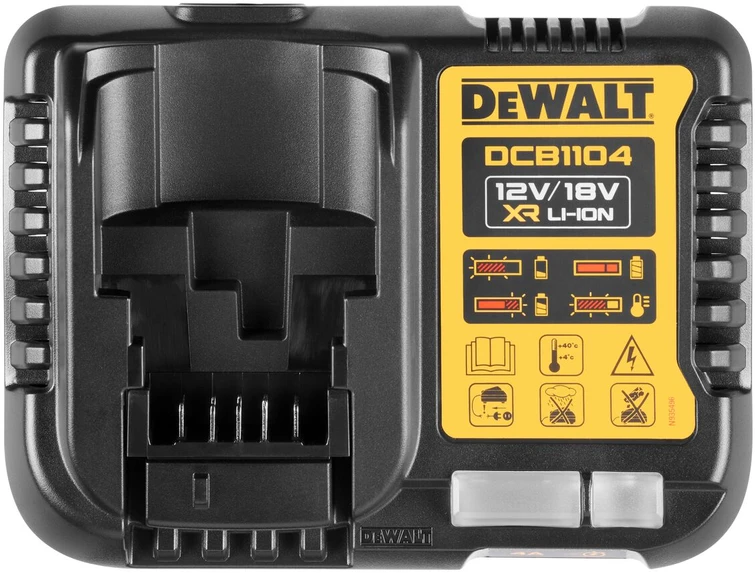 Akumulatora lādētājs Dewalt DCB1104P2-QW, 12/18 V