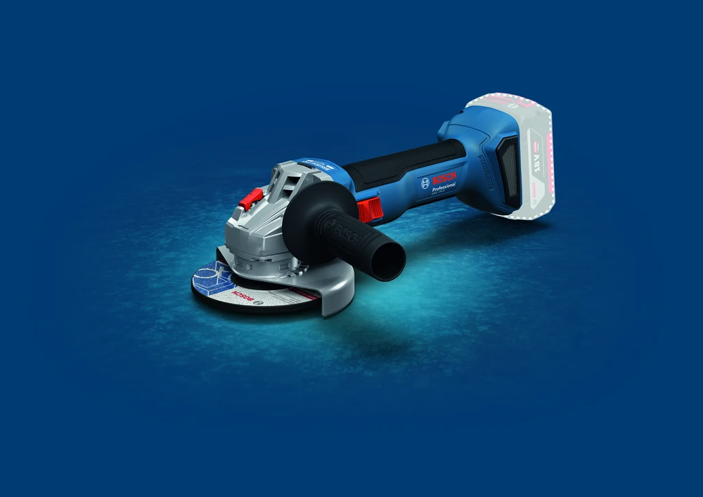 Bosch kampinis šlifuoklis GWS 18V-8, 125mm, be akumuliatoriaus ir kroviklio, CT