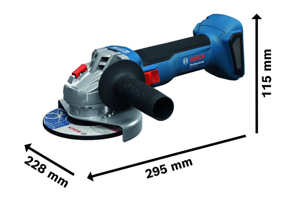 Bosch kampinis šlifuoklis GWS 18V-8, 125mm, be akumuliatoriaus ir kroviklio, CT