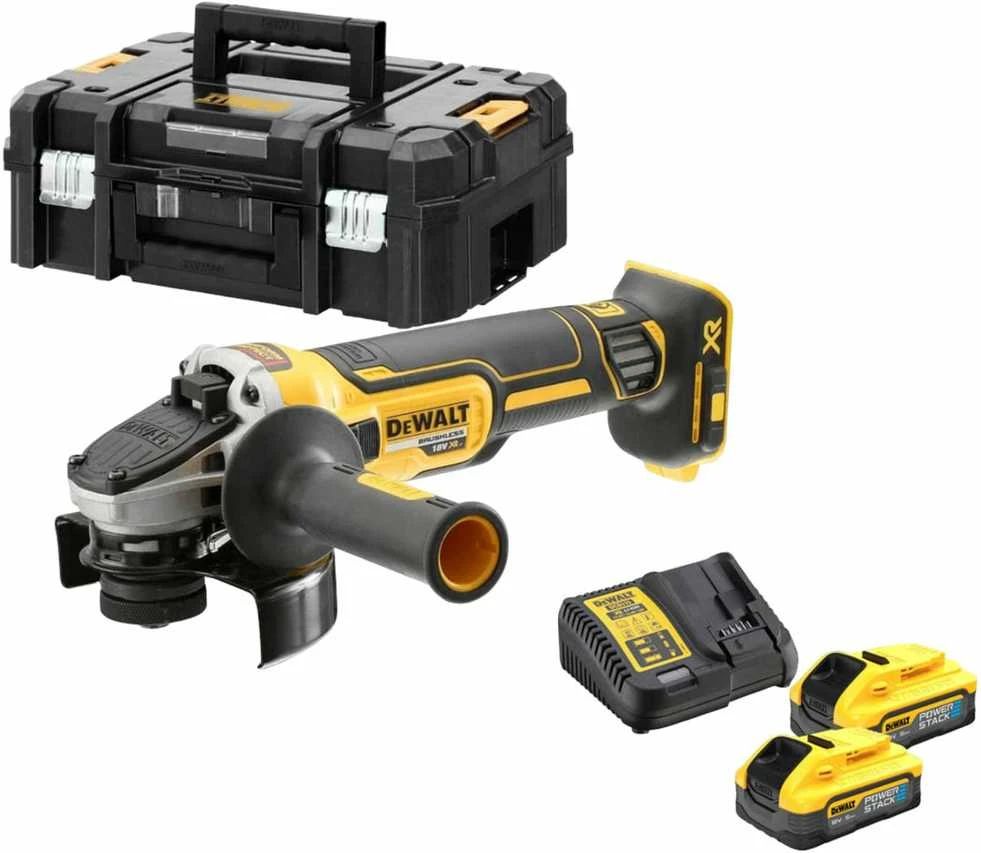 De Walt Akumuliatorinis kampinis šlifuoklis Dewalt DCG405H2T-QW 18V 2x5ah