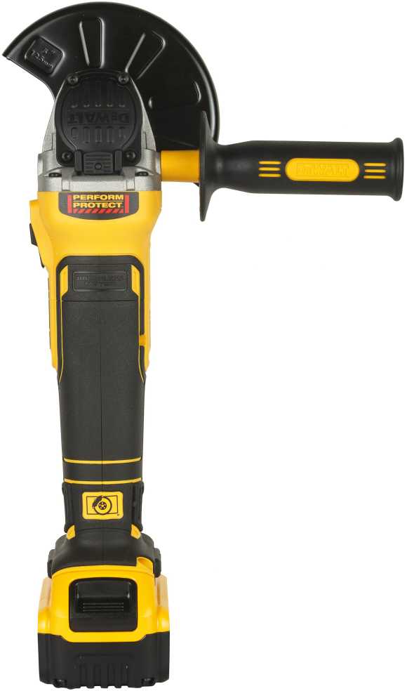 Akumuliatorinis kampinis šlifuoklis Dewalt DCG405P2-QW, 18 V