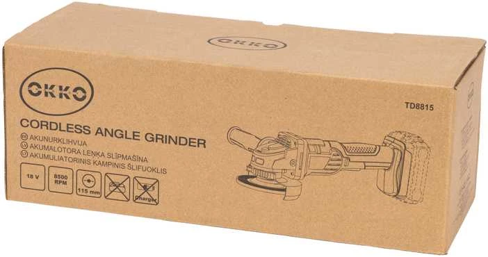 Okko Šlifuoklis Bosch CORDLESS ANGLE GRINDER TD8815 18V