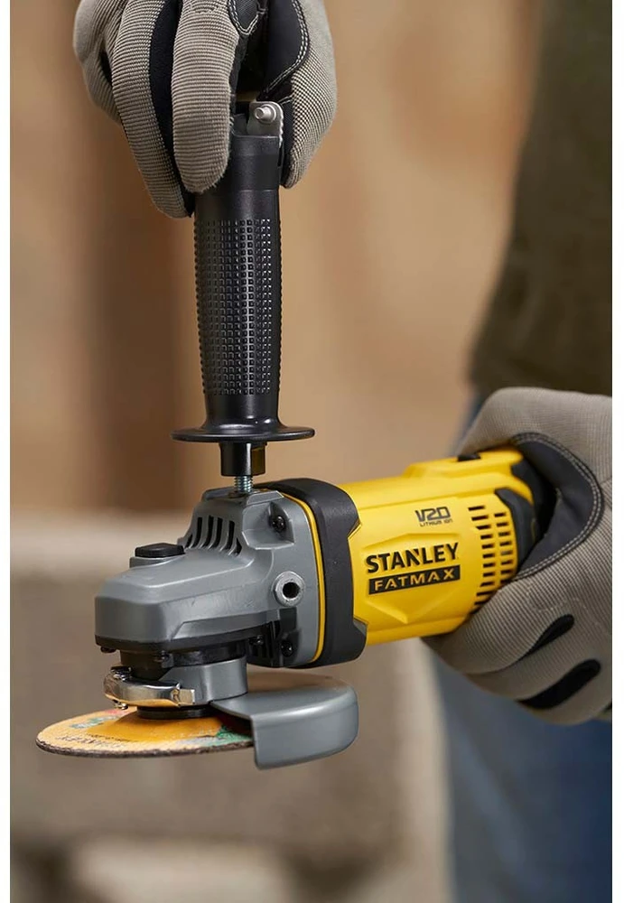 Stanley kampinis šlifuoklis SFMCG400B 125mm be akumuliatoriasu ir kroviklio