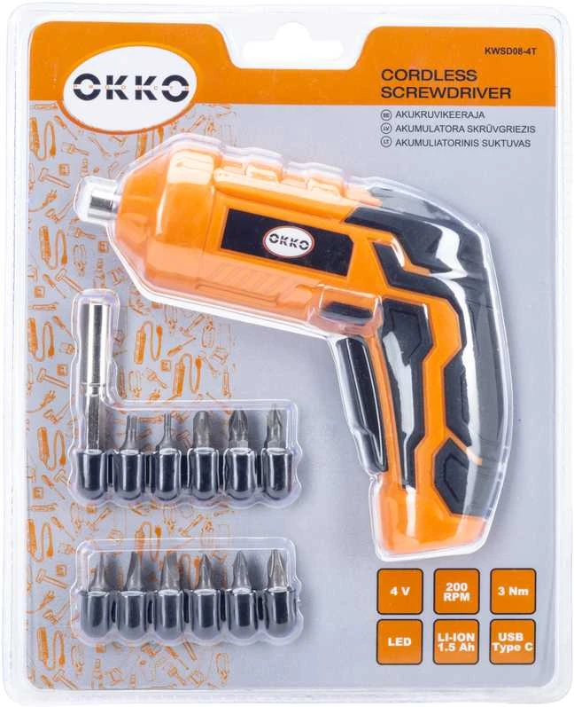 Grąžtas Okko Bosch CORDLESS SCREWDRIVER KWSD08-4T 4V 1.5AH