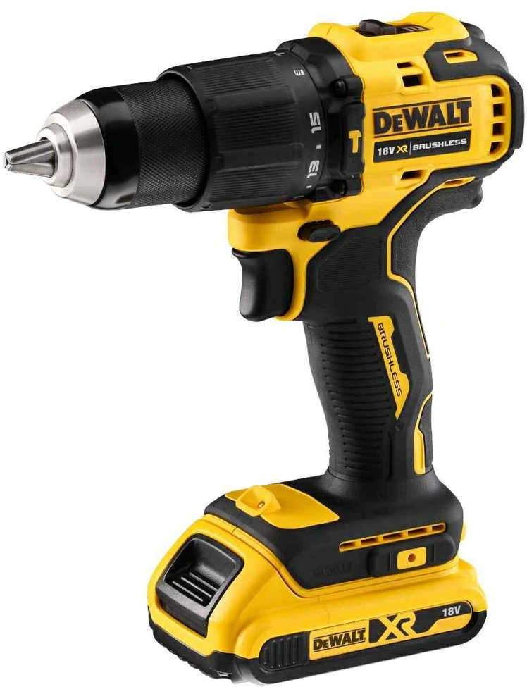 Dewalt 18V XR Kompaktiškas bešepetėlinis smūginis suktuvas-gręžtuvas DCD709D2T-QW