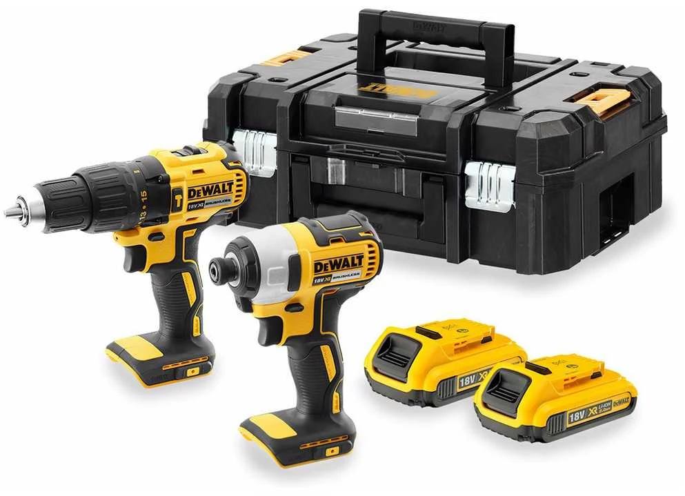 DeWALT Akumuliatorinių įrankių komplektas DCK2060D2T-QW 18V 2x2.0Ah TSTAK II