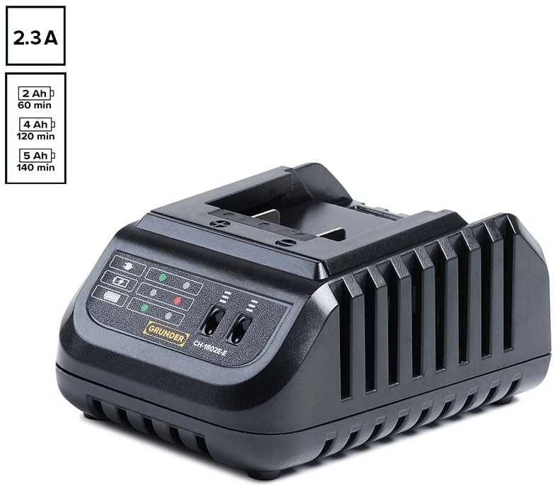 Grąžtas Akumuliatorinis suktuvas-gręžtuvas Grunder CD-B1218+CW-B1118E, 18V, 2x2.0 Ah