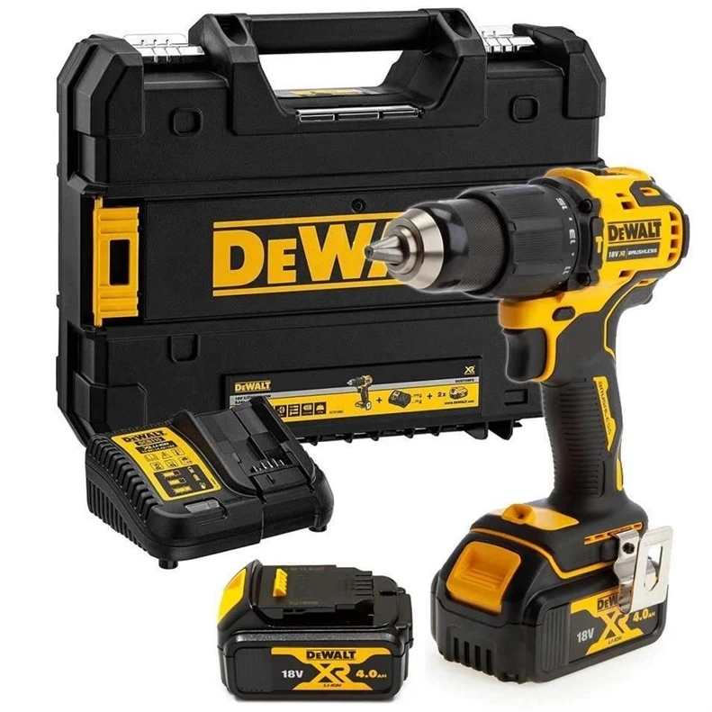 Smūginis gręžtuvas/suktuvas Dewalt 18V 65Nm 2x4.0Ah DCD709M2T