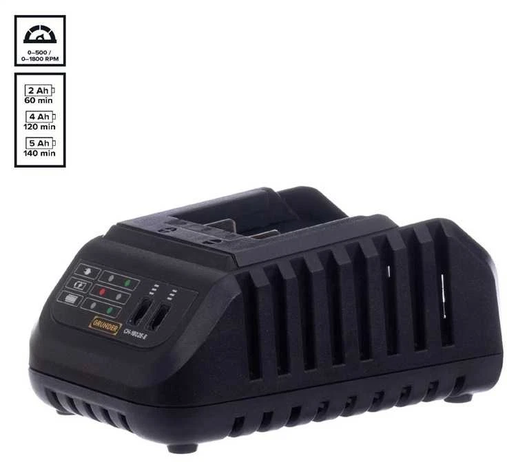 Grąžtas Carruzzo Akumuliatorinis gręžtuvas CD-B0A18 18V BL 2AH