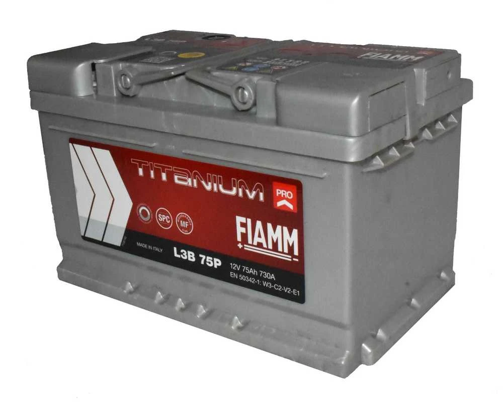 Akumulators Fiamm Titanium Pro L3B 75P, 12 V, 75 Ah, 730 A