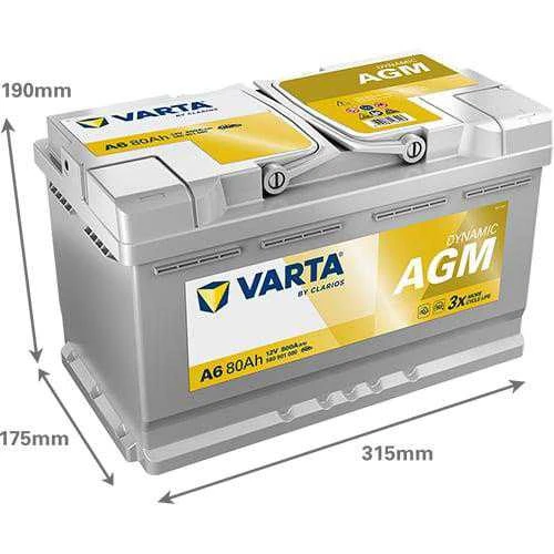 Varta Akumuliatorius 80 Ah 800 A EN 12V AGM
