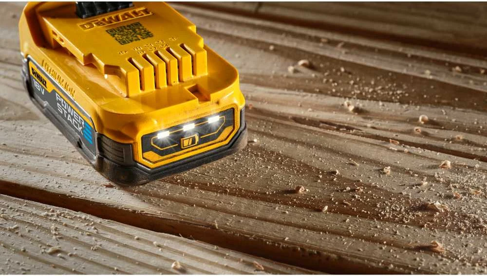 DeWalt 2 baterijų komplektas PowerStack 18V Li-Ion 1,7Ah DeWALT [DCBP034E2-XJ]