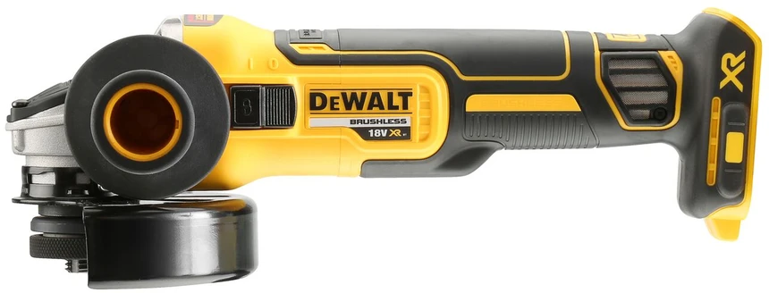 Akumuliatorinis kampinis šlifuoklis Dewalt DCG405N-XJ, 18 V
