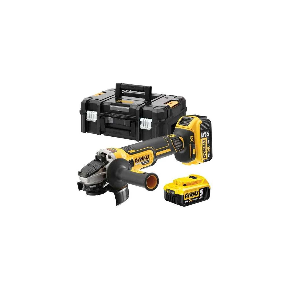 Akumuliatorinis kampinis šlifuoklis Dewalt DCG405P2-QW, 18 V